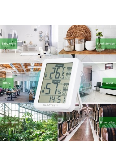 Besthome1 Minimum Boyutlu Dijital Higrometre Ve Termometre - Ev, Sera, Kiler İçin Nem Sıcaklık Ölçer