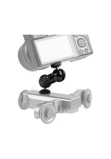 Ayex St-24 Çift Küresel Başlıklı Mini Mafsallı Kol 1/4 İnç Kamera Ve Aksesuar Aparatı