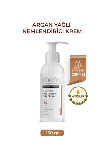 Argan Yağlı Nemlendirici Krem - Yoğun Nemlendirme Ve Besleyici Cilt Bakımı 150 Ml