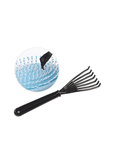 Koodmax Tarak Temizleyici Saç Fırçası Temizleyici Plastik Tırmık Siyah