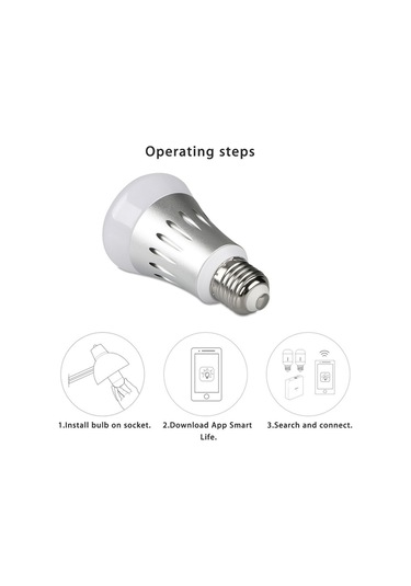 Sones Jh-g05 E27 7w Wifi Akıllı Led Ampul, 6000k+rgb 600lm Ac 175-255v Alexa ve Home Destekli