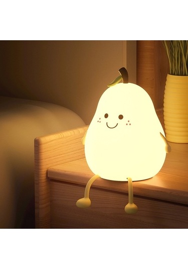 Dancemonkey 7 Renkli Değişim Armut Gece Lambası - Beyaz01 2 2