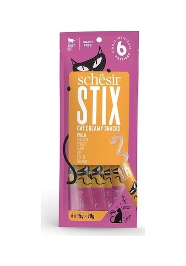 Schesir Stick Tavuklu Yetişkin Kedi Ödülü 6 x 15 G