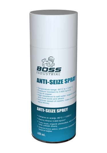 Boss Anti Seize Sprey Antrasit 400 ML