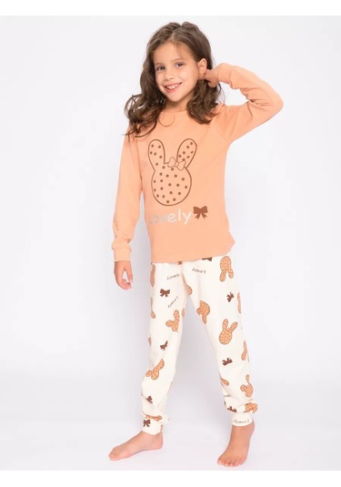 Bonito Kids Pantolonlu Pijama 170206743 Bej