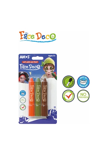 Amos Yüz Boyası Seti 3 Renk N Fd5B33