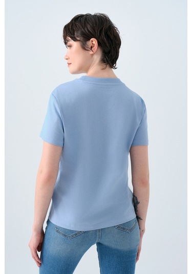 Loft Kadın Tişört Lf2036285 Mavi