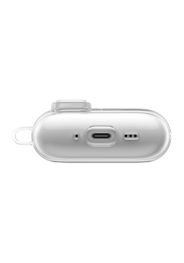 Airpods Pro 3 Uyumlu Amazingthing Magnetik Kilit Tasarımlı Minimal Serisi Kılıf Şeffaf Şeffaf