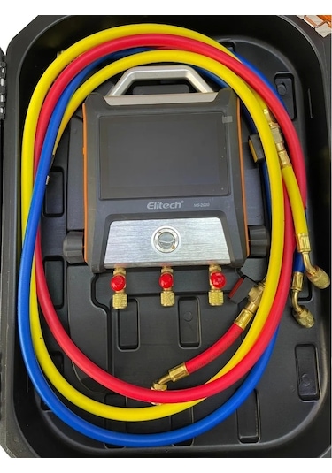 Elitech Ms-2000 Dijital Manifold 150 Cm Hortum Dahil / Renkli Ekran