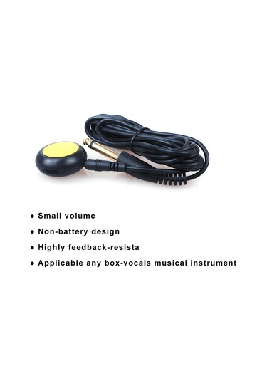 Adeline AD-35 Yapıştırmalı Volümlü Enstrüman Ses Alıcısı Mikrofon