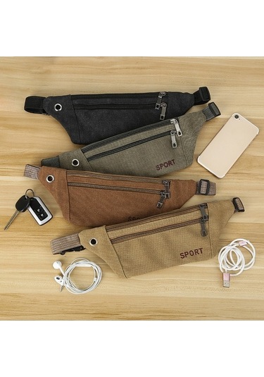 Çok Amaçlı Kadın Bel Çantası - Ayarlanabilir, 3 Fermuarlı, Şık Ve Konforlu Diğer Çok Renkli Çok Renkli