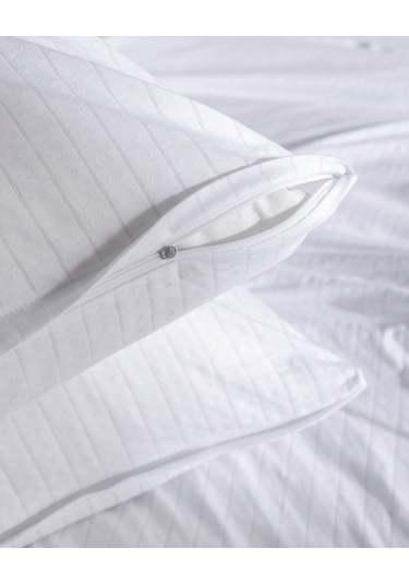 Madame Coco Marlene Tek Kişilik %100 Pamuk Penye Lastikli Nevresim Takımı - Beyaz 8684427198902 Beyaz