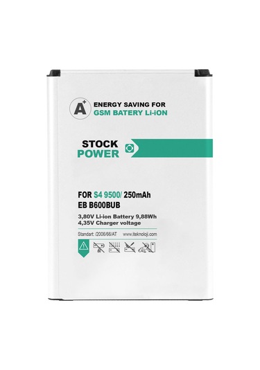 Stock Power Samsung Galaxy S4 I9500 Batarya 2500 Mah