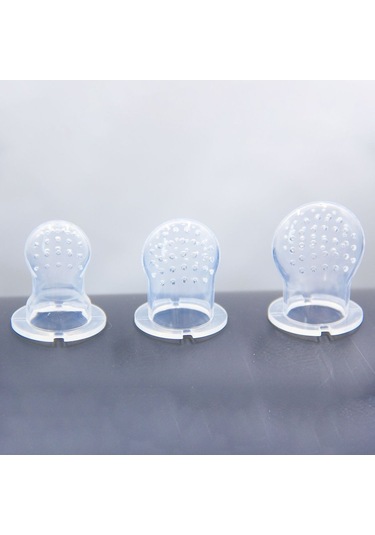 Taze Gıda Meyve Besleme Emzik Silikon Diş Çıkarma Emzikler Diş Çıkarma Oyuncak Şeffaf M Şeffaf