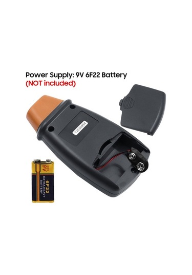 Ebitda Kullanımı Kolay Taşınabilir Dijital Dönüş Hızı Ölçer Led Ekranlı Otomatik Ölçüm Geniş Kullanım Alanı Siyah Siyah