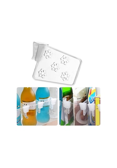 4 Adet/takım Buzdolabı Bölücüler Gıda Sınıfı Yerden Tasarruf Sağlayan Plastik Popüler Sınıflandırılmış Snap-on Mutfak Malzemeleri