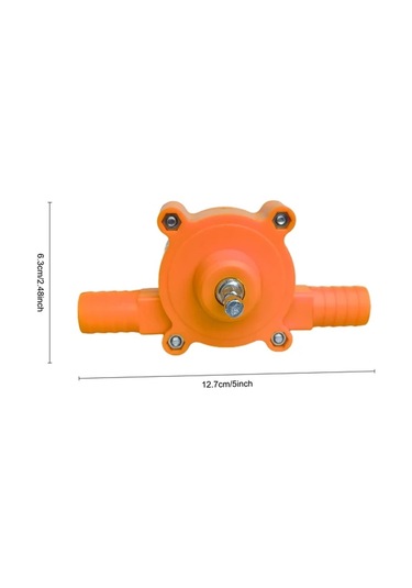 Chuangyinshop Portable Electric Drill Pump Orange Yellow Self Priming Water Transfer Pump 3 4 Hose Hand Drill Driven