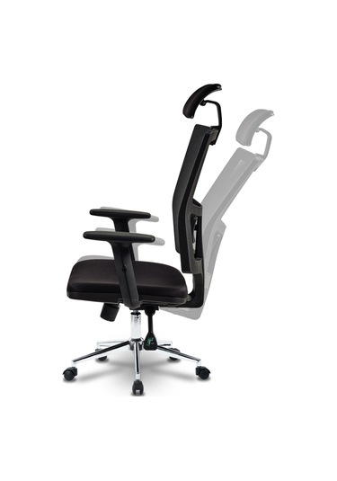 Ofiscombin Fileli Metal Ayaklı Ofis Müdür Makam Yönetici Çalışma Koltuğu Siyah File 00047499890