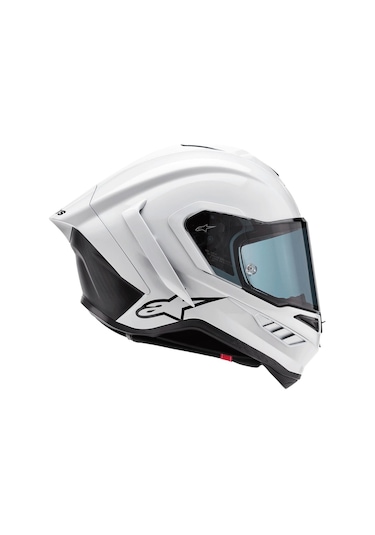 Alpinestars Supertech R10 Carbon Spor Motosiklet Kaskı Beyaz Siyahh