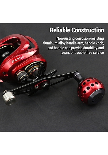 Qingmipy Alüminyum Olta Makinesi Kolu, Ergonomik Tutuş, 8x5mm Montaj Deligi, D/a Marka Luha Modifikasyonu İçin Uygun, Dayanıklı Ve Konforlu Kullanım