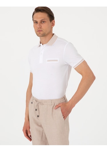 Pierre Cardin Erkek Beyaz Tişört 50307562-vr013 Beyaz