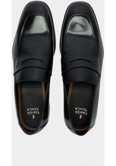 Tamer Tanca Erkek Hakiki Deri Siyah Makosen Ayakkabı 183 27401 Erk Ayk Sk23/24 Sıyah Bfl Siyah