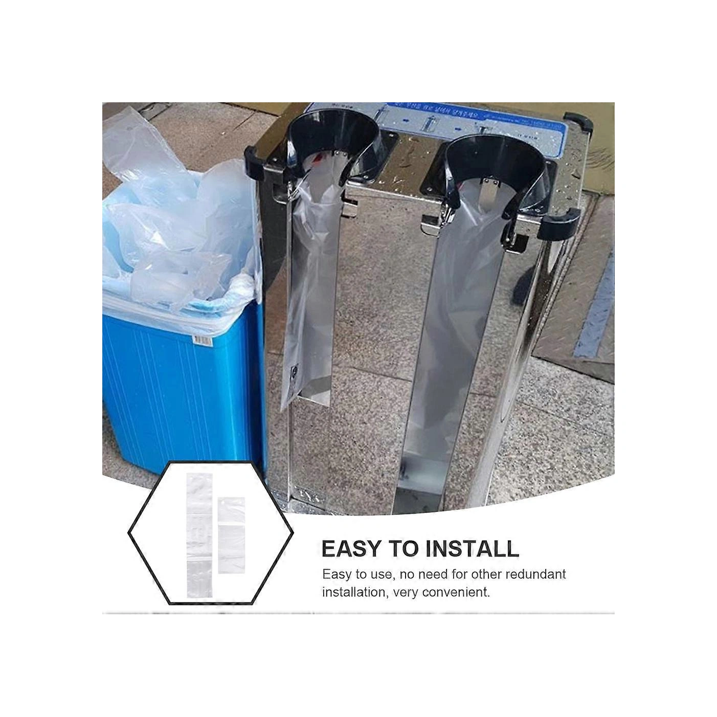 200 Adet Tek Kullanımlık Şemsiye Çantası Şeffaf Şemsiye Tutucular Açık Hava Şemsiye Saklama Kapları Çok Renkli