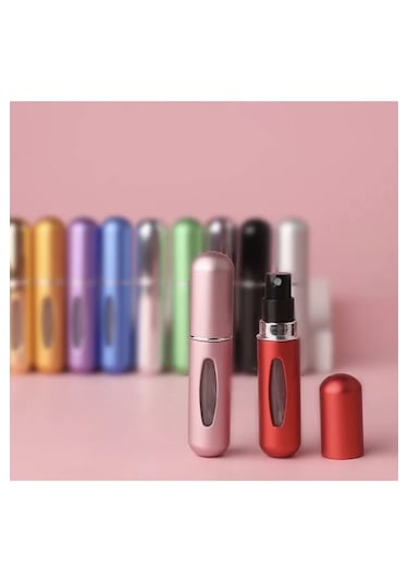 Mobgift Doldurulabilir Mini Parfüm Şişesi Çanta Içi Mini 5 Adet