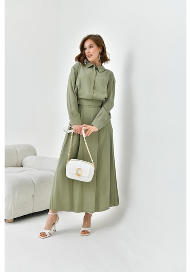 Ftz Women Kadın Modal Etekli Takım Haki 30714-haki Haki