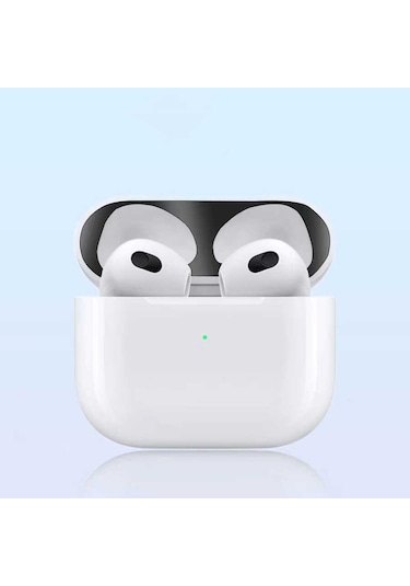 Ekılıf - Airpods 3. Nesil Uyumlu - Toz Kir Önleyici Sticker - Mor