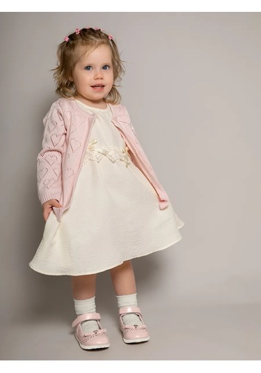 Leo Kız Çocuklar İçin Örgü Ceket Kazak 70317884 Pembe