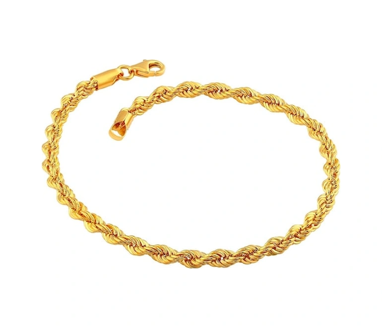 Agakulche Halat 2 Mm Altın Bileklik Renkli