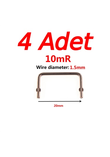 4 Adet 10mr 1.5mm X 20mm Constantan Şönt Direnç