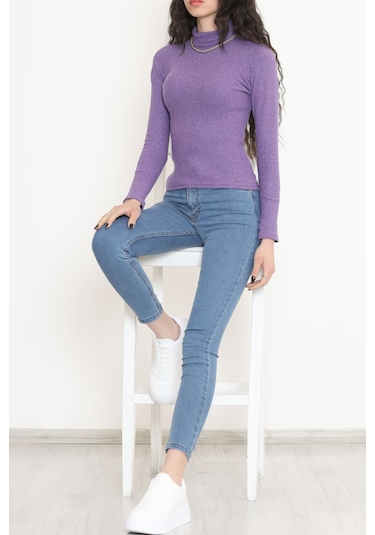 Buyers Butik - Balıkçı Yaka Body Mor - 8338.1567. 001