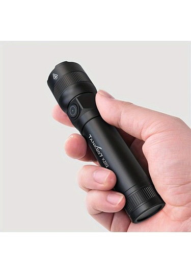 Xuweiwei Kz02 1 Yuksek Guc Led El Feneri Trpye C Sarj Edilebilir Tasinabilir Kamp Ve Acil Durum Bakır - Siyah