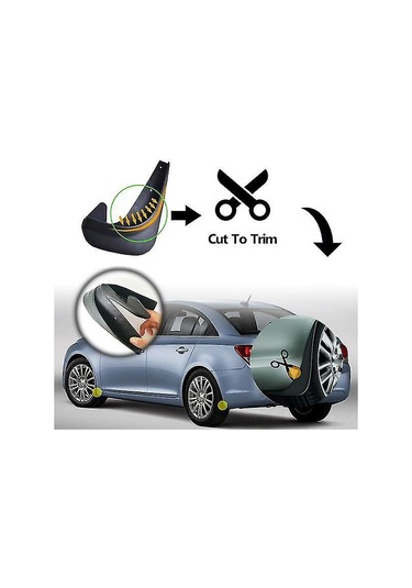 Gajeena Bmw 3/5/7 Serisi E30-e93, F30-g38 İçin Abs Plastik Çamurluklar - Ön/arka Koruma, Spor Görünüm, Siyah Renk