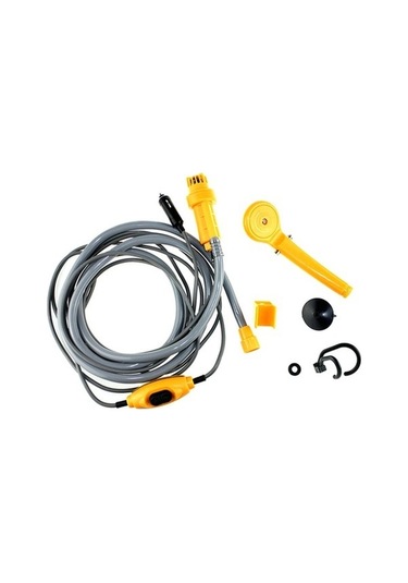 Tongxida Bosphorusboutique Taşınabilir Su Sigara Seti, 12v Sarı Kamp Kablo, Duş Çakmağı Açık 6 2.5l Sarı