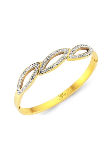 Swarovski Elements Altın Kaplama Çelik  Bileklik