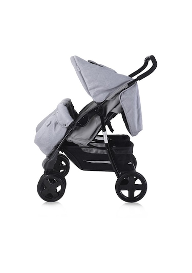 Lorelli Twin İkiz Bebek Arabası Cool Grey Gri