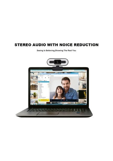 Dashanshop 3k/4k Webcam Gürültü Önleyici Mikrofon Dokunmatik Aydınlatma Işık Halkası Pc/mac Uyumlu