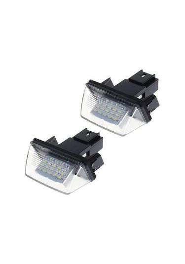 Besthome1 Yeni 1 Çift 18 Led Lisans Plaka Işıkları Lamba Peugeot 206 207 307 308 406 Citroen C3/c4/c5/c6 Beyaz