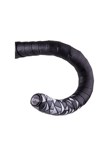 Reedark Yol Bisikletleri İçin Eva Köpük Dikişli Anti-sapma Vuruş Emici Renkli Direk Bandı Siyah-beyaz