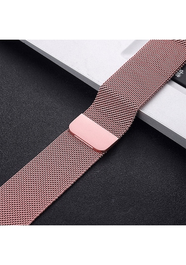 Apple Uyumlu  Watch  9/8/7/6/se Milanese Metal Hasır Kordon 42/44/45 MM