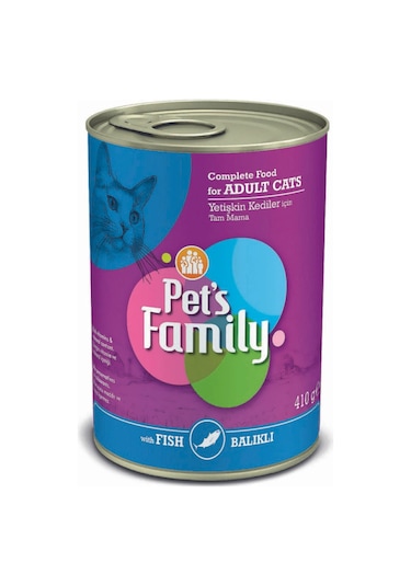 Pet's Family Balıklı Yetişkin Kedi Konservesi 400 G
