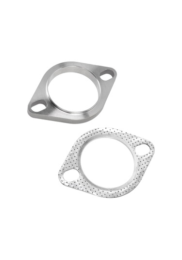 Hombey Stainless Steel Exhaust Flange Connection Kit - 2.5" 63mm - Universal Fit For Downpipe, Catback, Headers - High Sealing, Noise Reduction Tu-fln25
