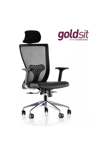 Goldsit Fileli Koltuk Ayarlı Kol Krom Metal Ayak Pac