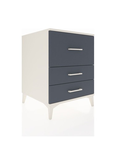 Kronos Komodin 3 Çekmeceli 60x59x80 Aytaşı-antrasit Aytaşı