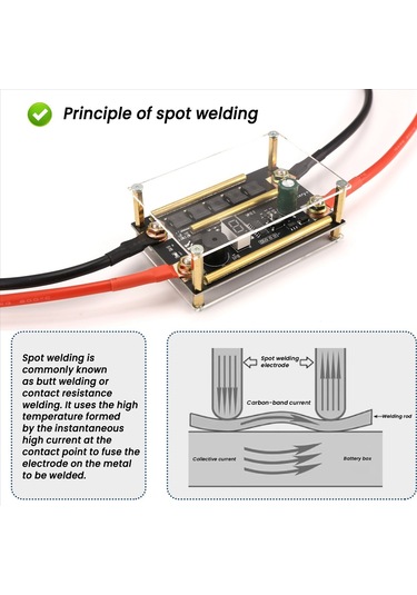 Junzhuodianpu 12v Nokta Kaynak Makinesi Pil Enerji Depolama Nokta Kaynak Makinesi Pcb Devre Kartı Kaynak Ekipmanı