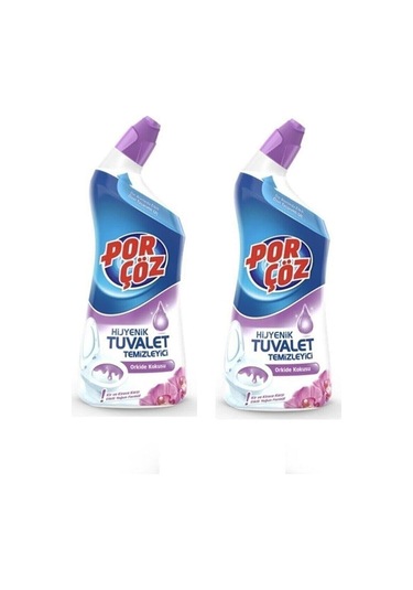 Porçöz Ekstra Güçlü Hijyenik Tuvalet Temizleyici Orkide Kokusu 2 x 750 ML