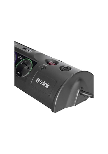 S-link Swapp SP10AF 1.5 MM USB Type-C 2.1A/5V 16A 250V 3680W 10'lu Kablolu Akım Korumalı Priz 3 M